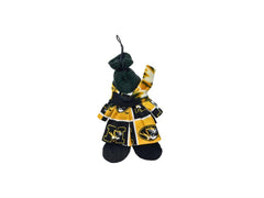 Missouri Christmas Tigers Snowman Ornament color variations may occur due to fabric cuts