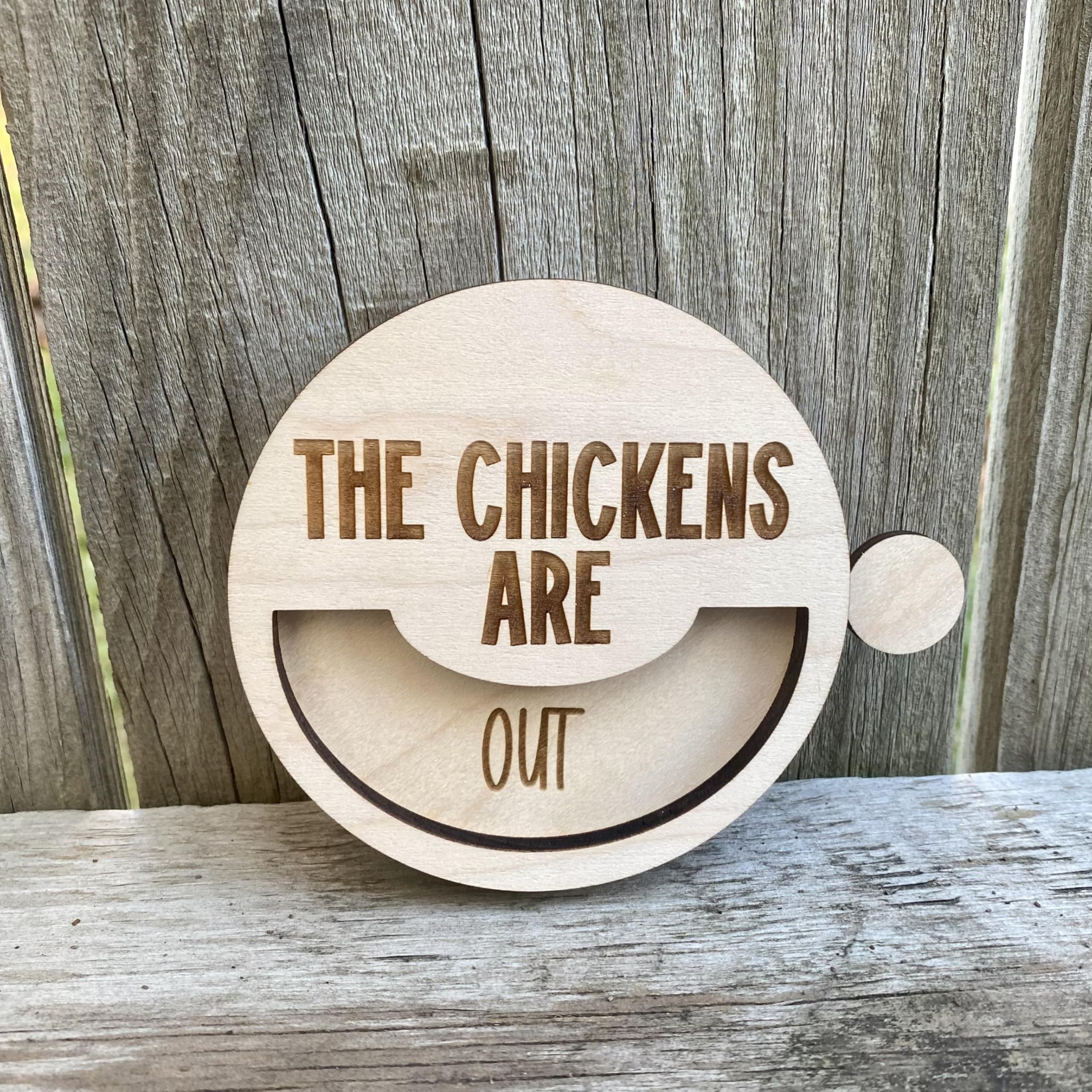 Missouri made chicken coop sign with mounting strips indoor use