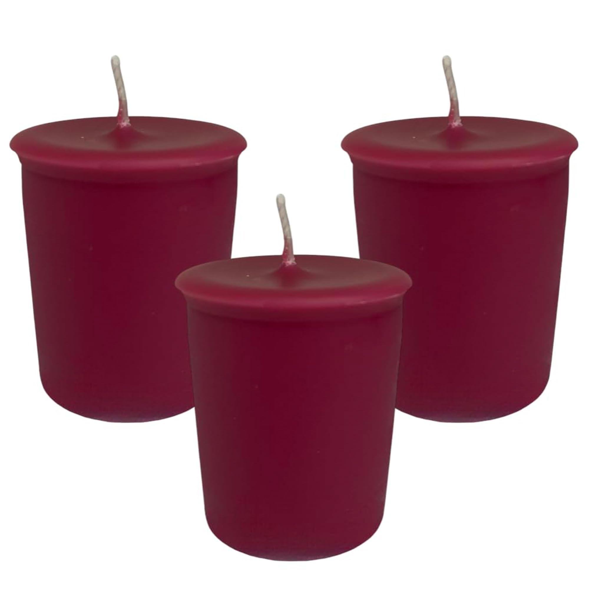 Mister Candle burgundy votive candles set of 9