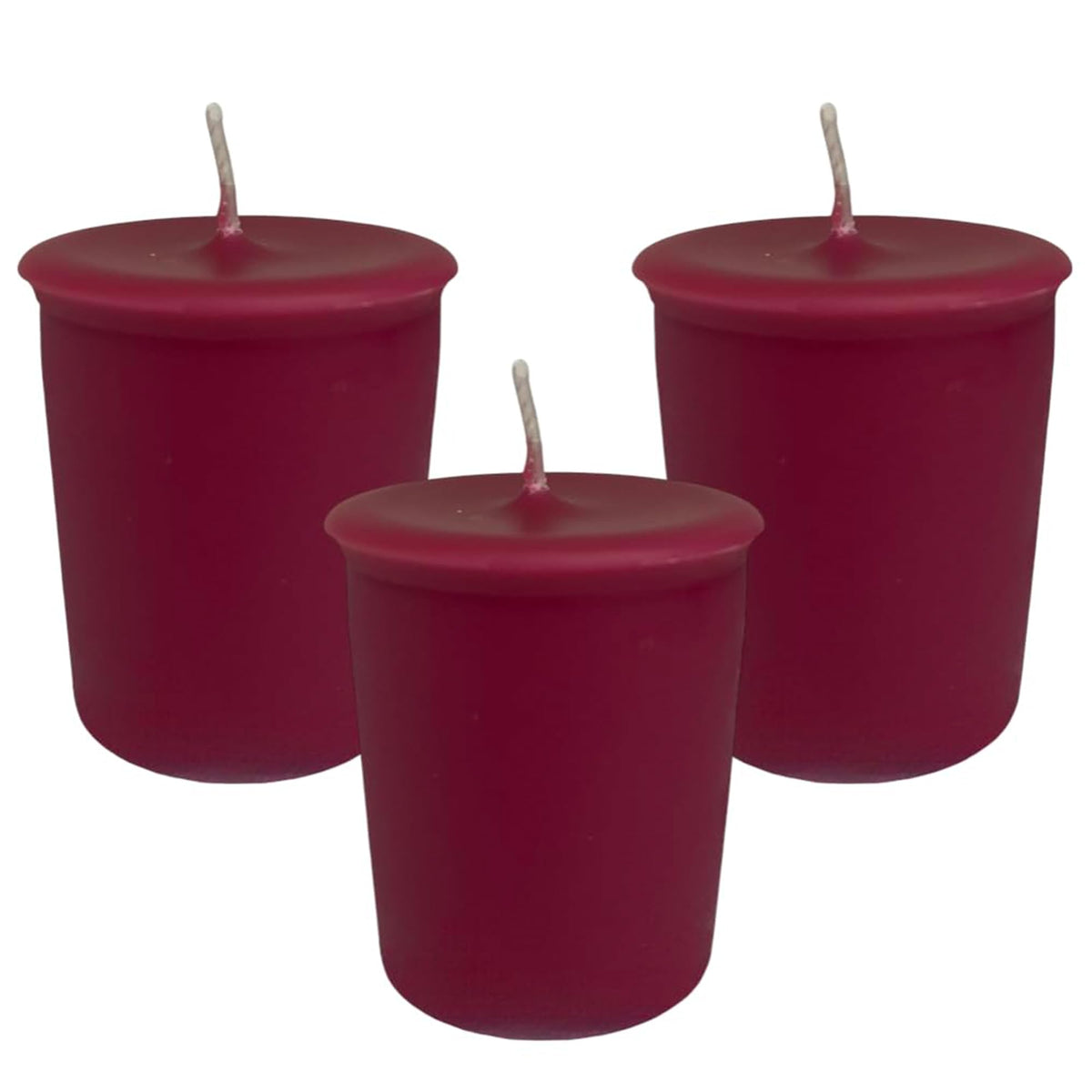 Mister Candle burgundy votive candles set of 9