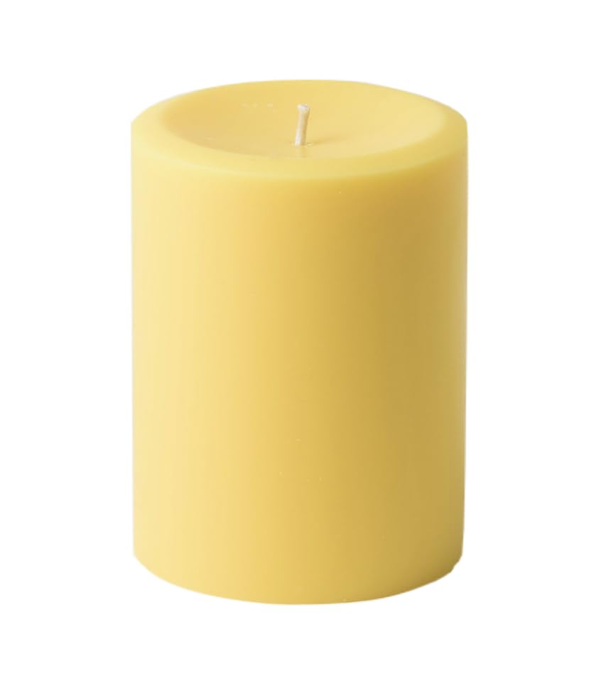 Mister Candle citronella pillar candle 3x4 inches yellow