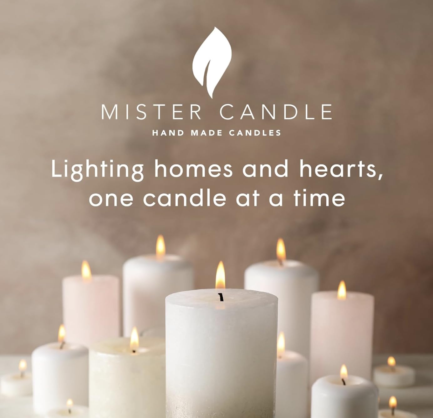Made in USA Mister Candle citronella candle with lead-free wick