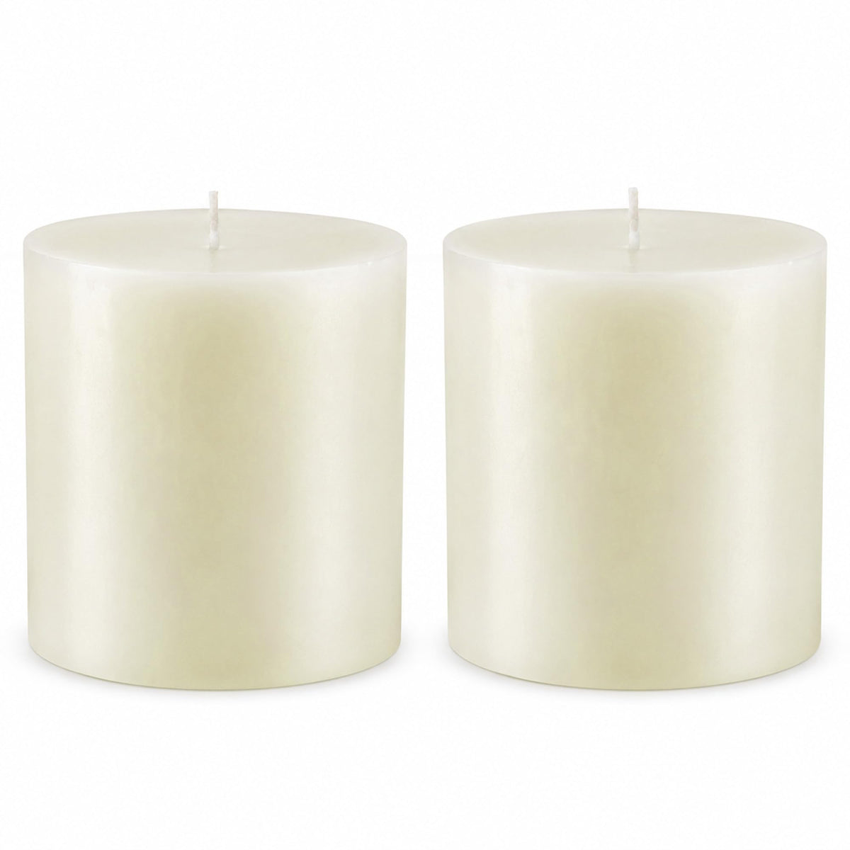 Mister Candle non scented pillar candle ivory 4x4 set of 2