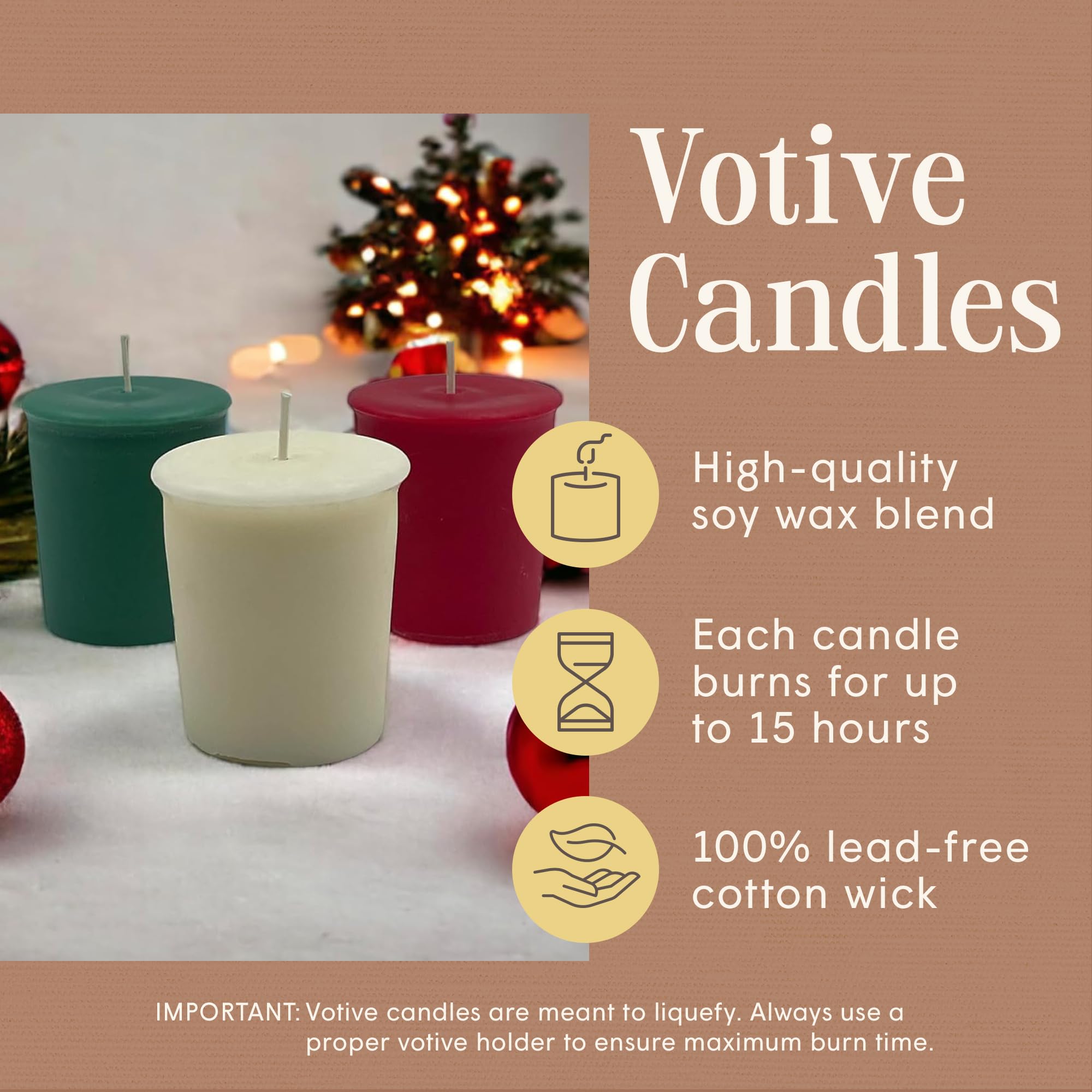 Mister Candle Bayberry scent votive candle arrangement