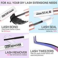 Miuffue lash bond and seal bottle included in kit