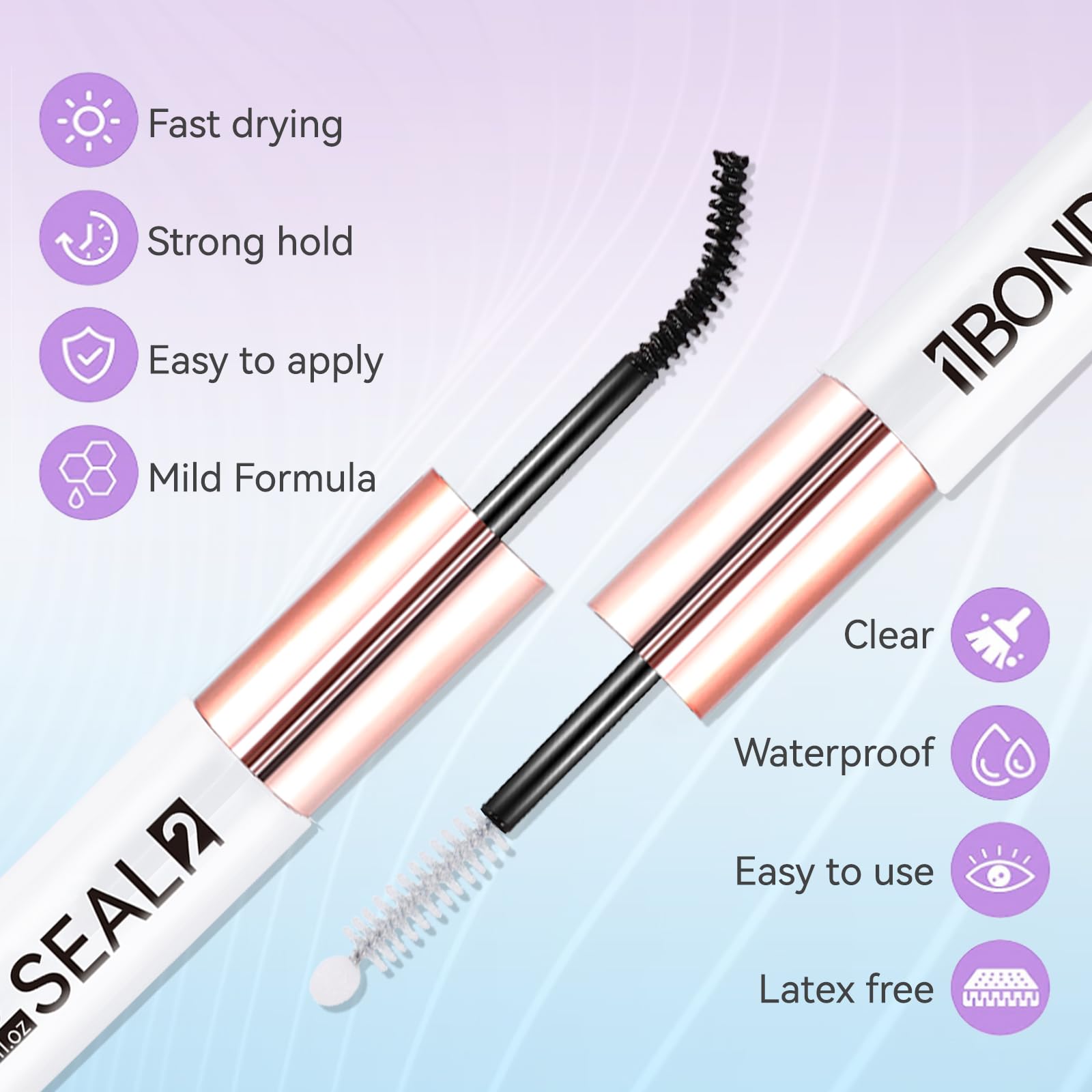 Miuffue deep cleansing lash remover with spiral brush head