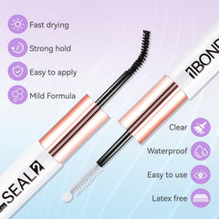Miuffue deep cleansing lash remover with spiral brush head