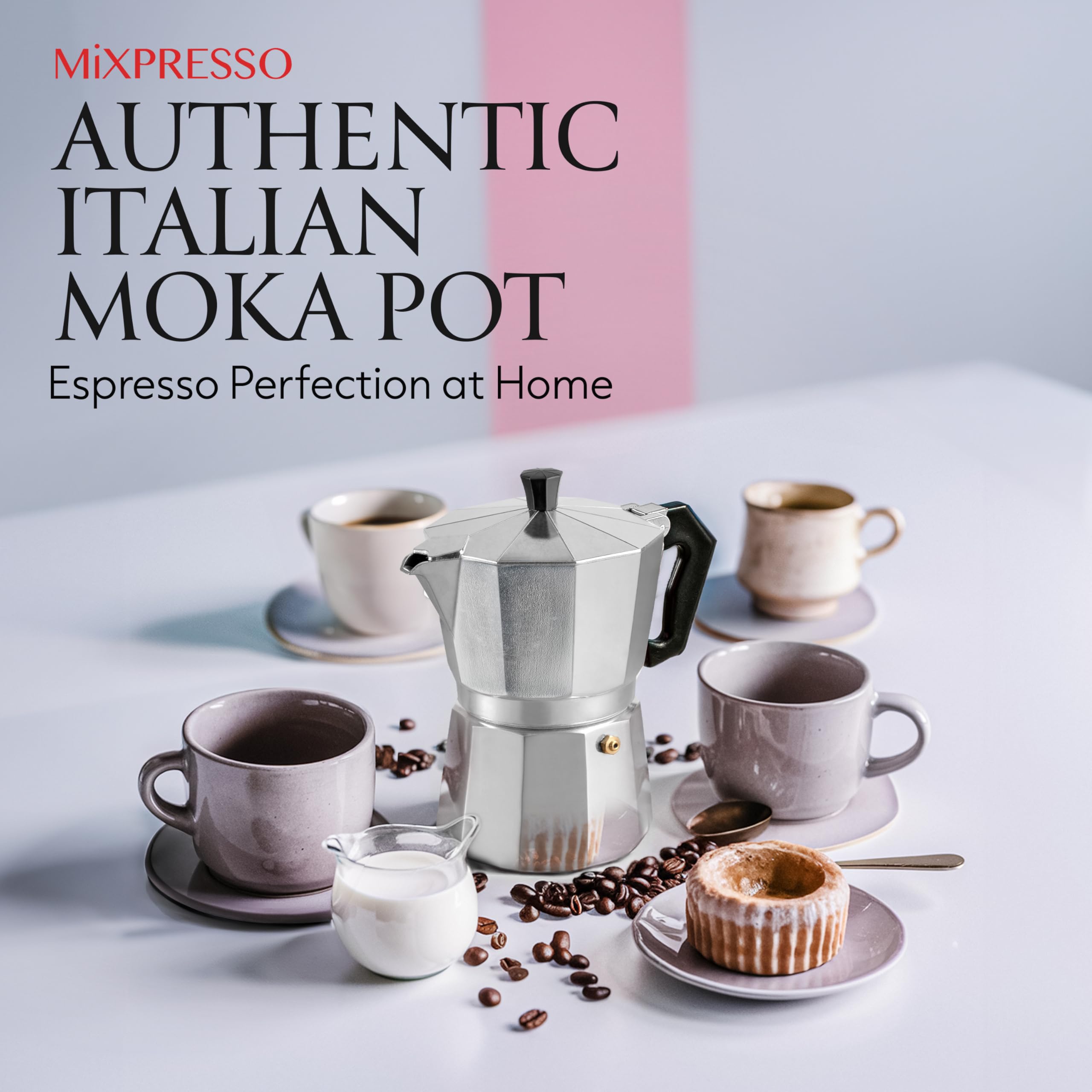 Mixpresso 3 cup moka pot stovetop