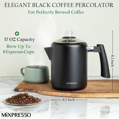 37oz camping percolator ideal for outdoor use