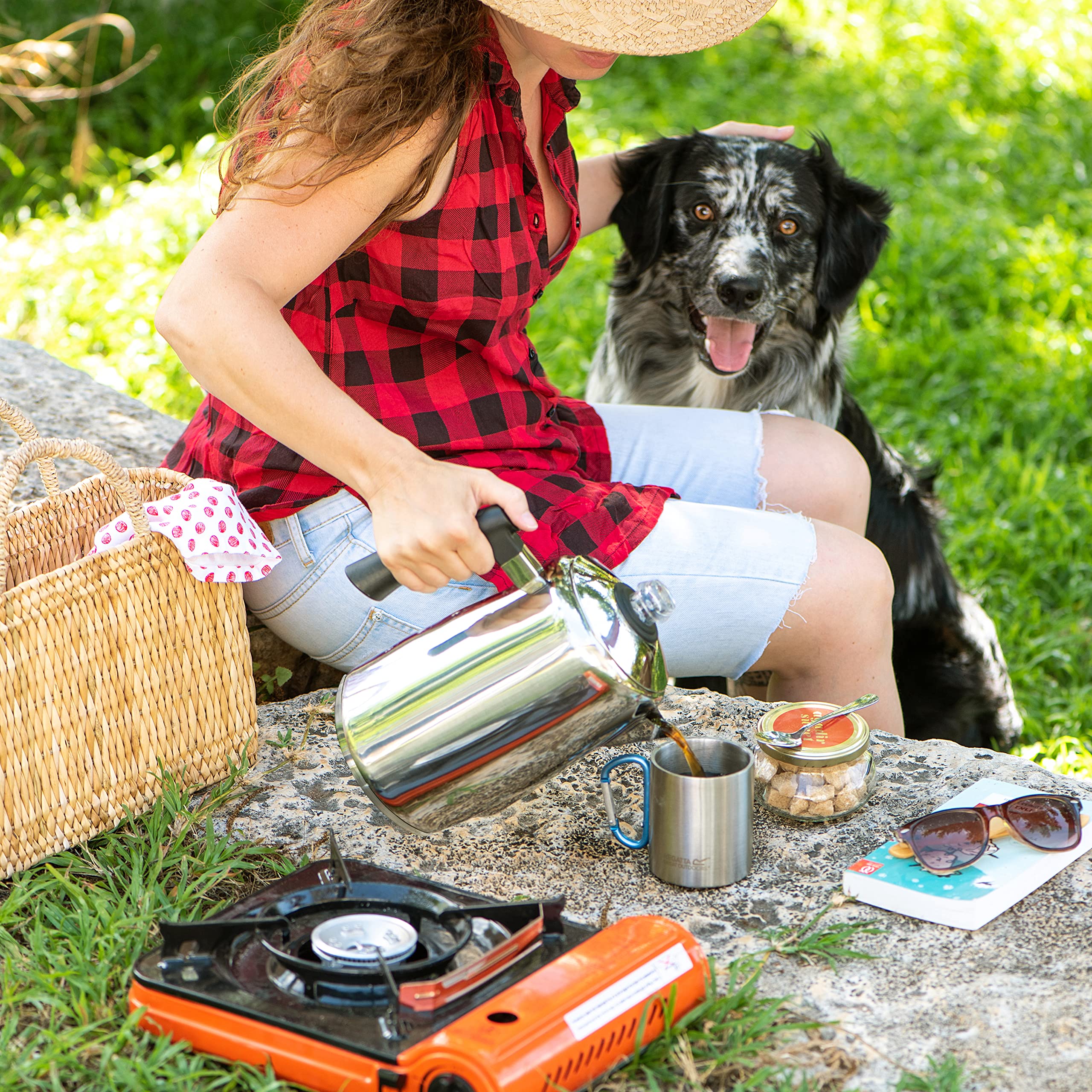 Dishwasher safe body and BPA-free plastic knob on Mixpresso percolator