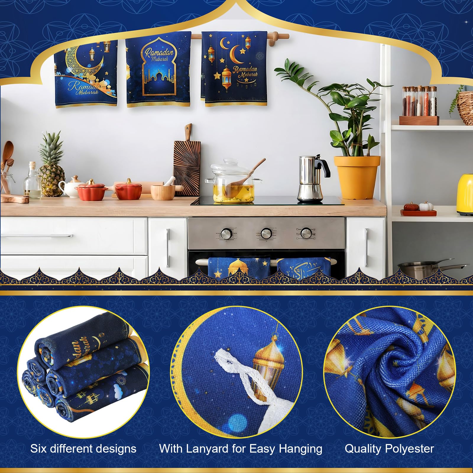 Kitchen towels 14.17 x 21.26 inches for Ramadan Mixweer