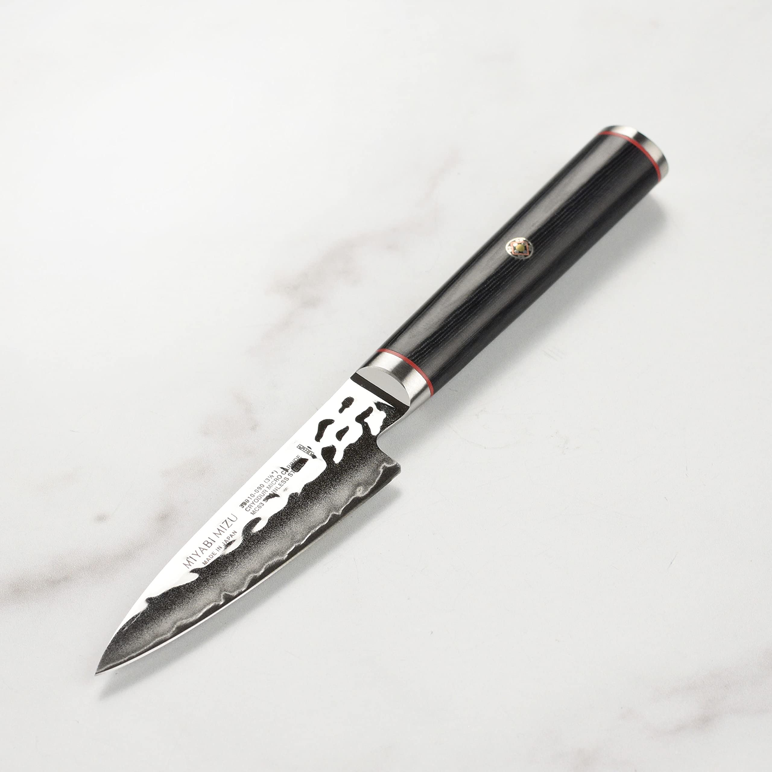 Miyabi SG2 paring knife hammered Damascus finish