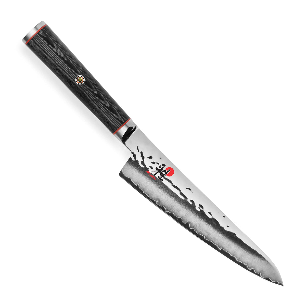Miyabi Mizu SG2 5.5 inch prep knife hammered Tsuchime blade