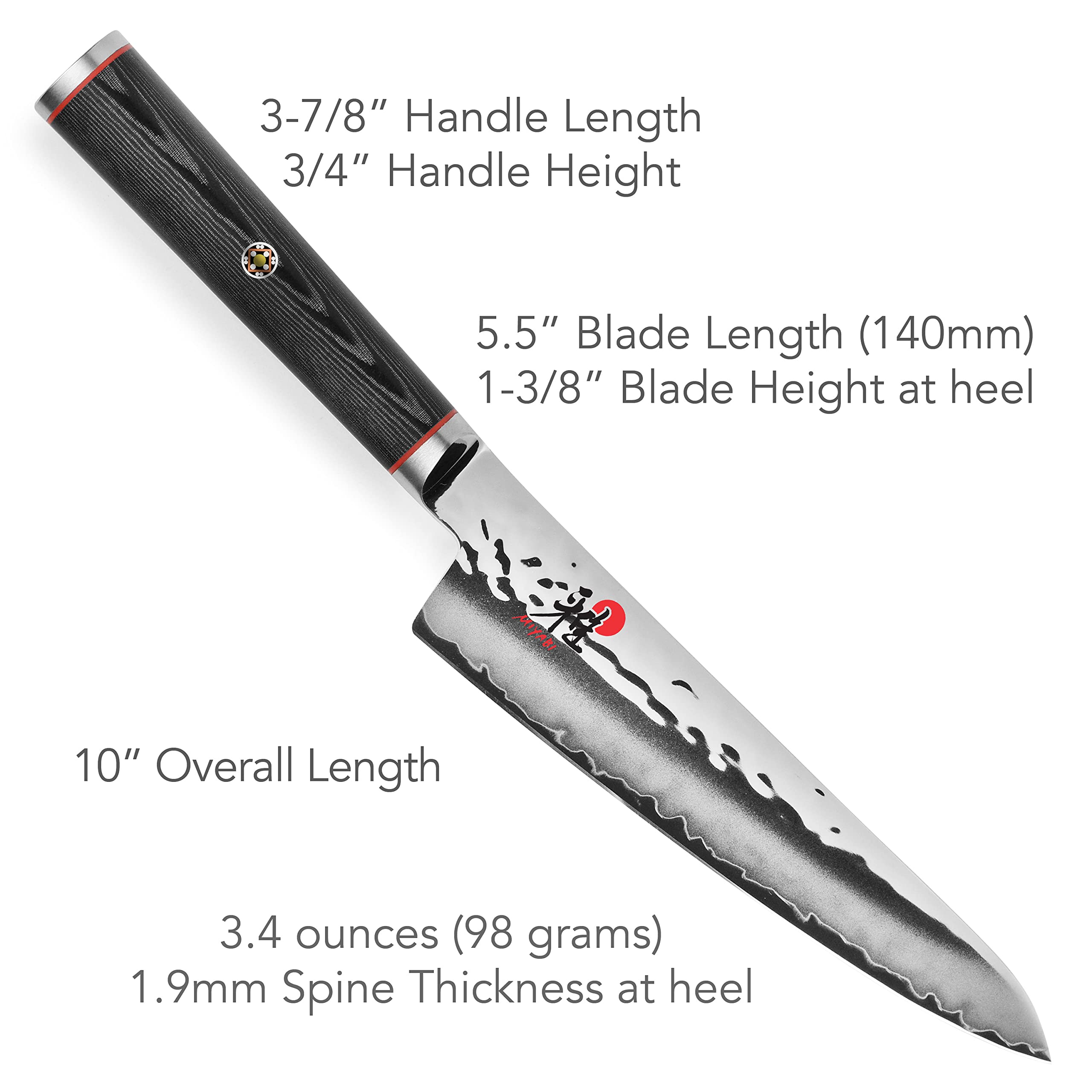 Micarta D-shaped handle with bolster and end cap