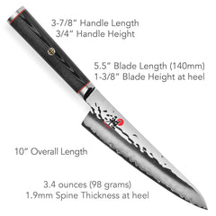 Micarta D-shaped handle with bolster and end cap