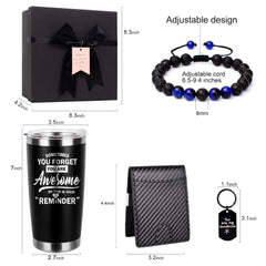 RFID blocking slim wallet in set