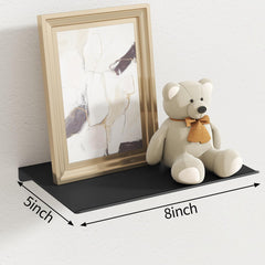 Two-pack floating shelf set 8x5 inches