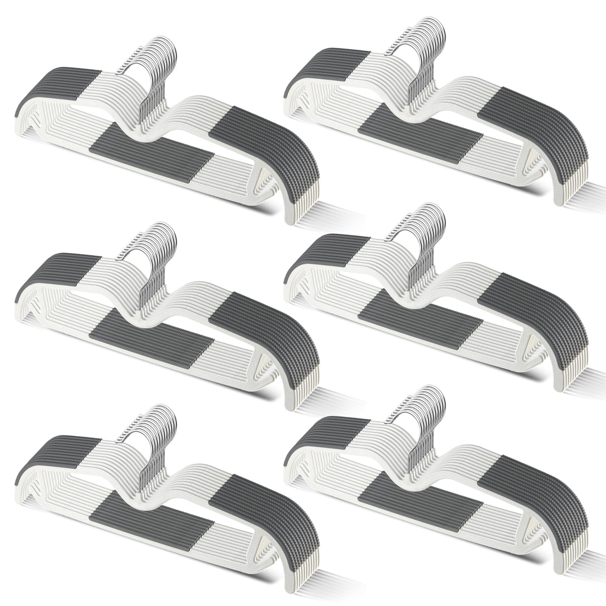MLKJHHI M-Style gray pants hangers slim profile