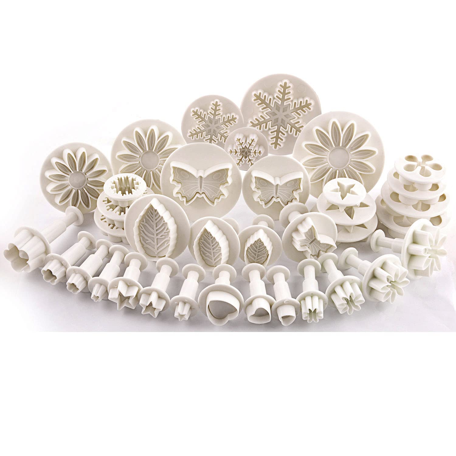 MOACC cake tools 36 piece fondant plunger set overview