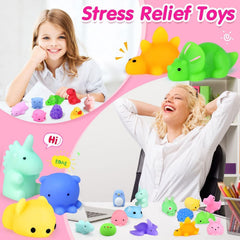 Colorful mochi squishy toys 1.5 to 2.8 inches