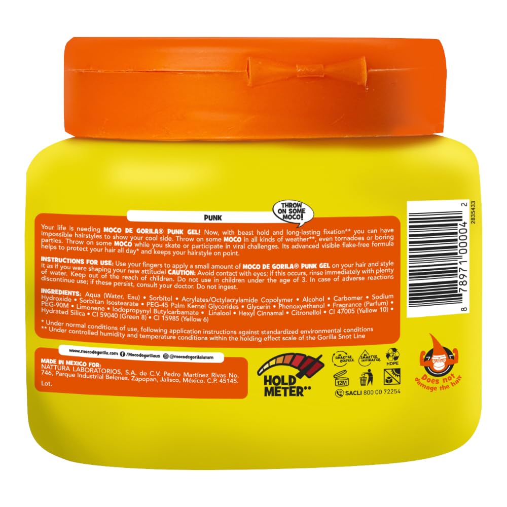 Pack of 3 jars of Moco de Gorila Punk gel product image