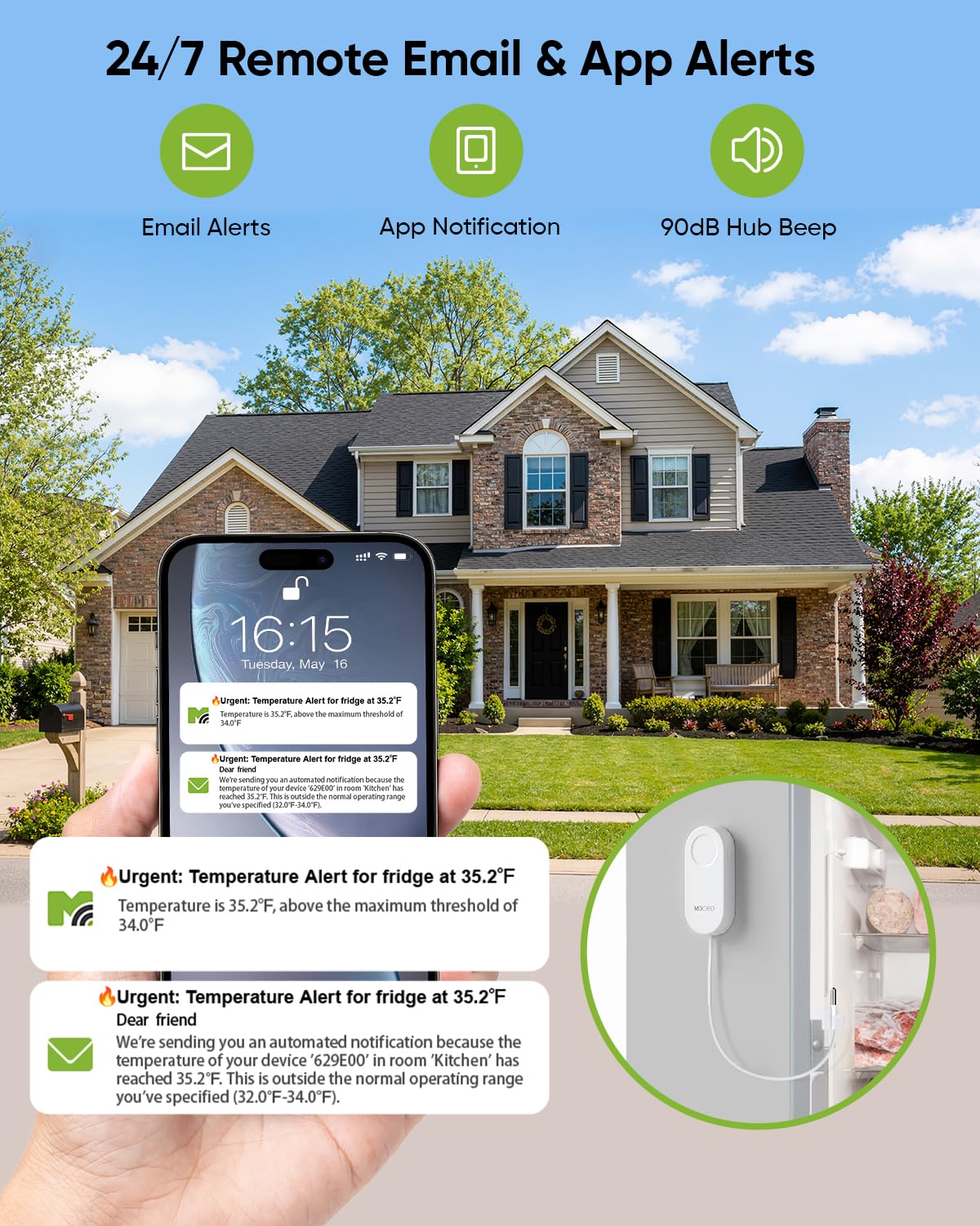 MOCREO 2 remote wireless sensors close up image