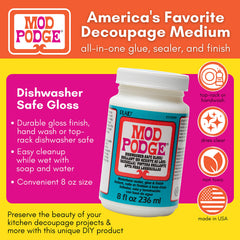 Mod Podge CS15059 gloss 8-ounce dishwasher safe sealant