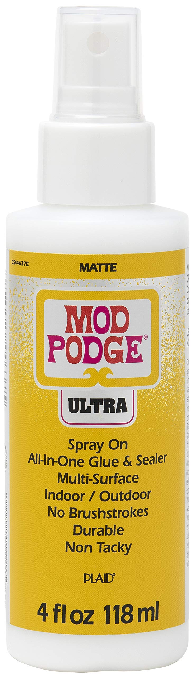Mod Podge Ultra Matte Spray On Sealer 4 oz bottle front view