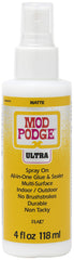 Mod Podge Ultra Matte Spray On Sealer 4 oz bottle front view