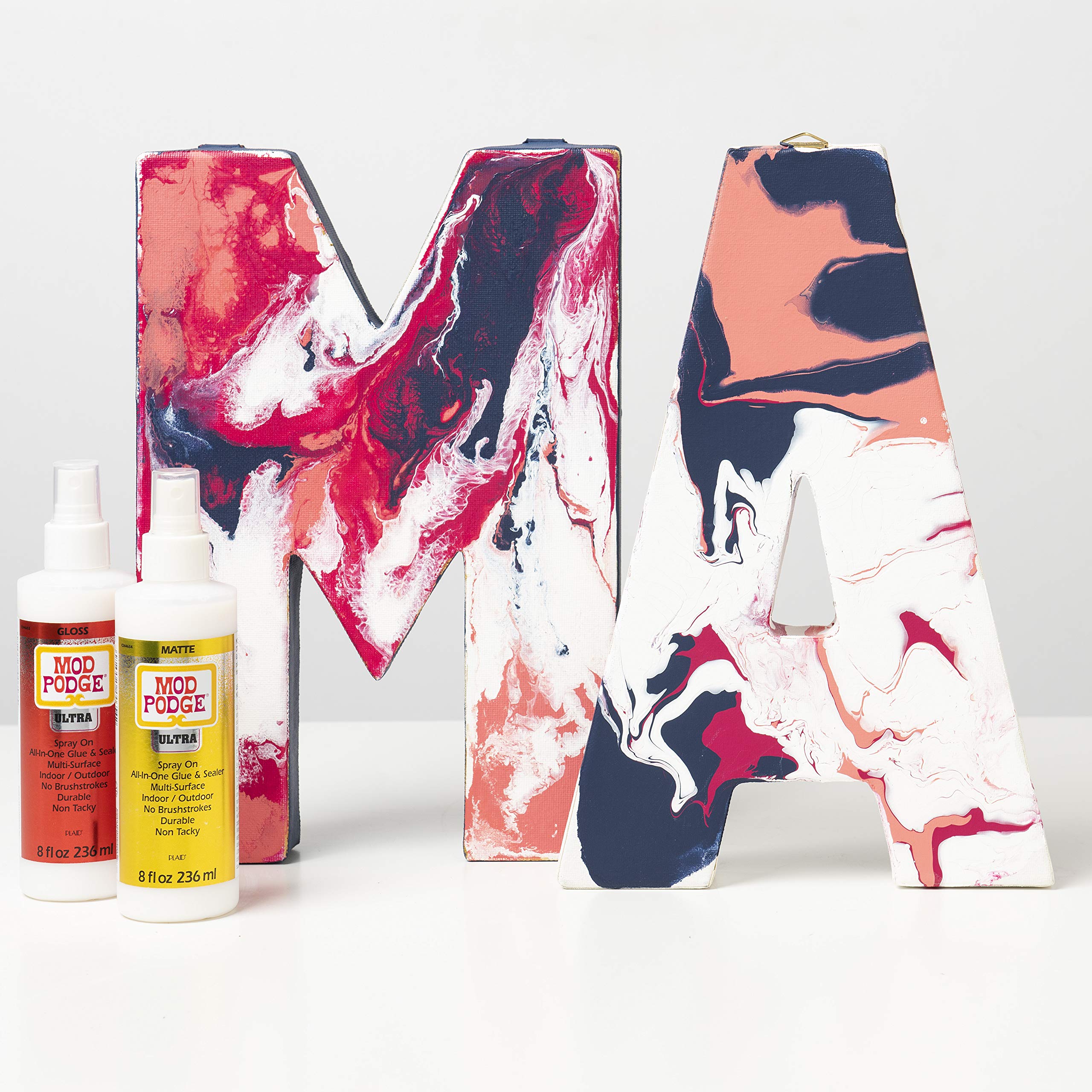 Mod Podge Ultra Matte Spray On Sealer label close-up