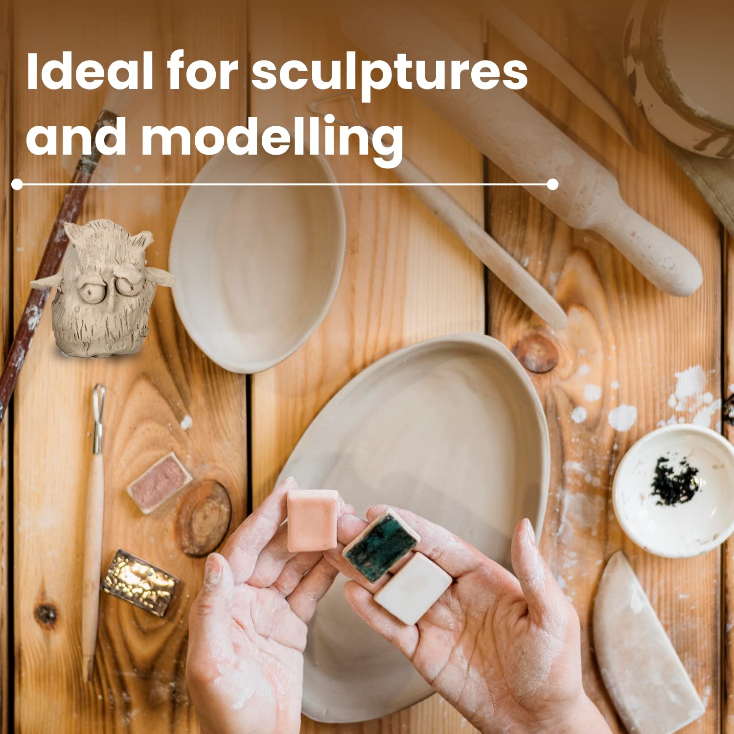 Old Potters air dry clay reusable for multiple artworks
