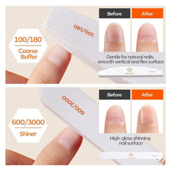 Modelones nail files 100-180 grit for shaping
