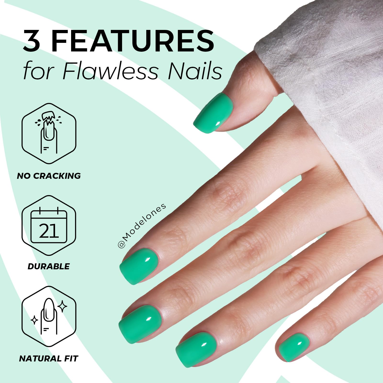 Modelones nail glue included in press on kit