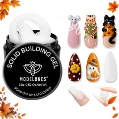 modelones 3D Sculpting Gel Milky White 15g bottle for nails