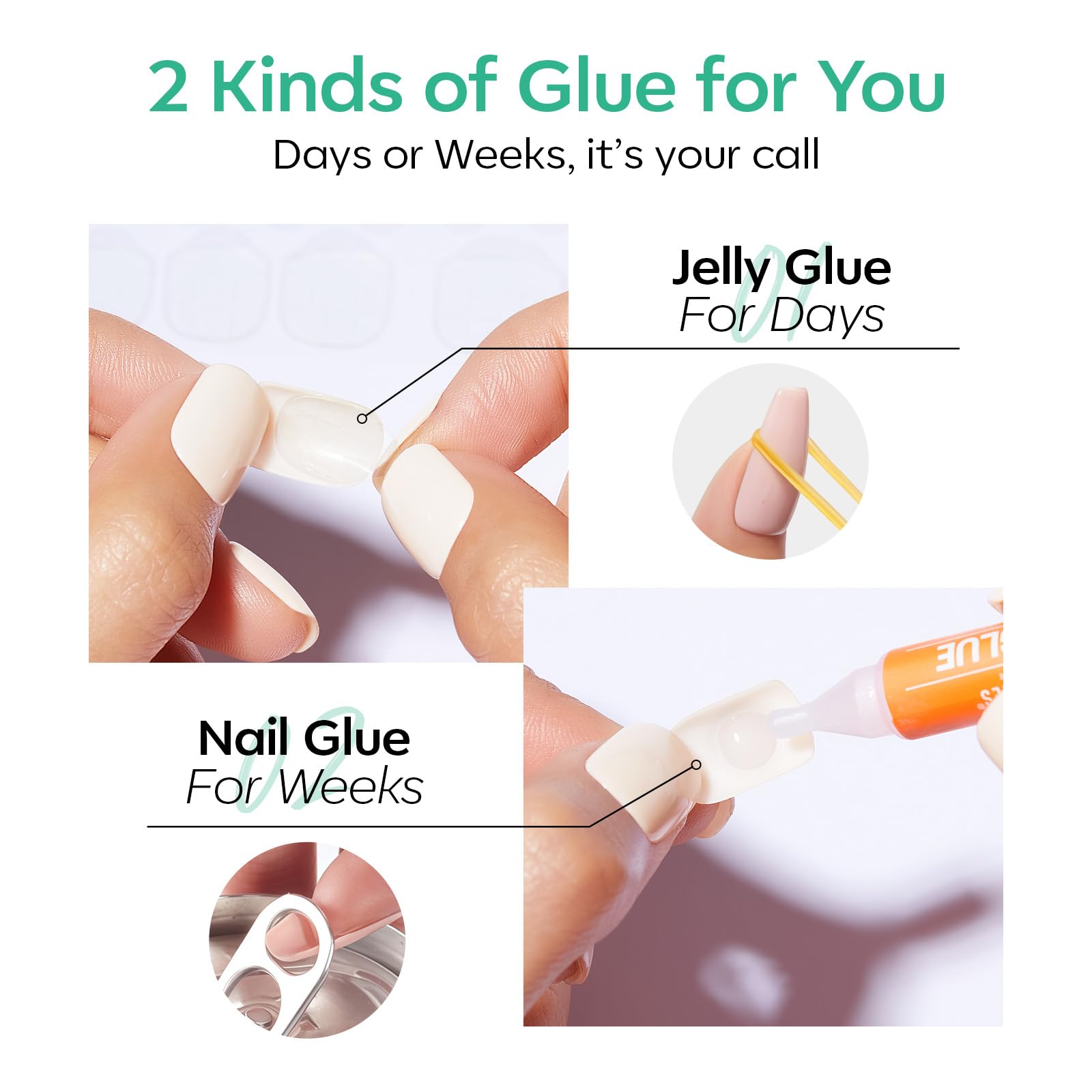 Modelones prep pad and nail kit contents