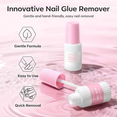 modelones fast-dry glue for quick nail application