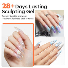 Beginner friendly non-sticky solid nail gel stays in place