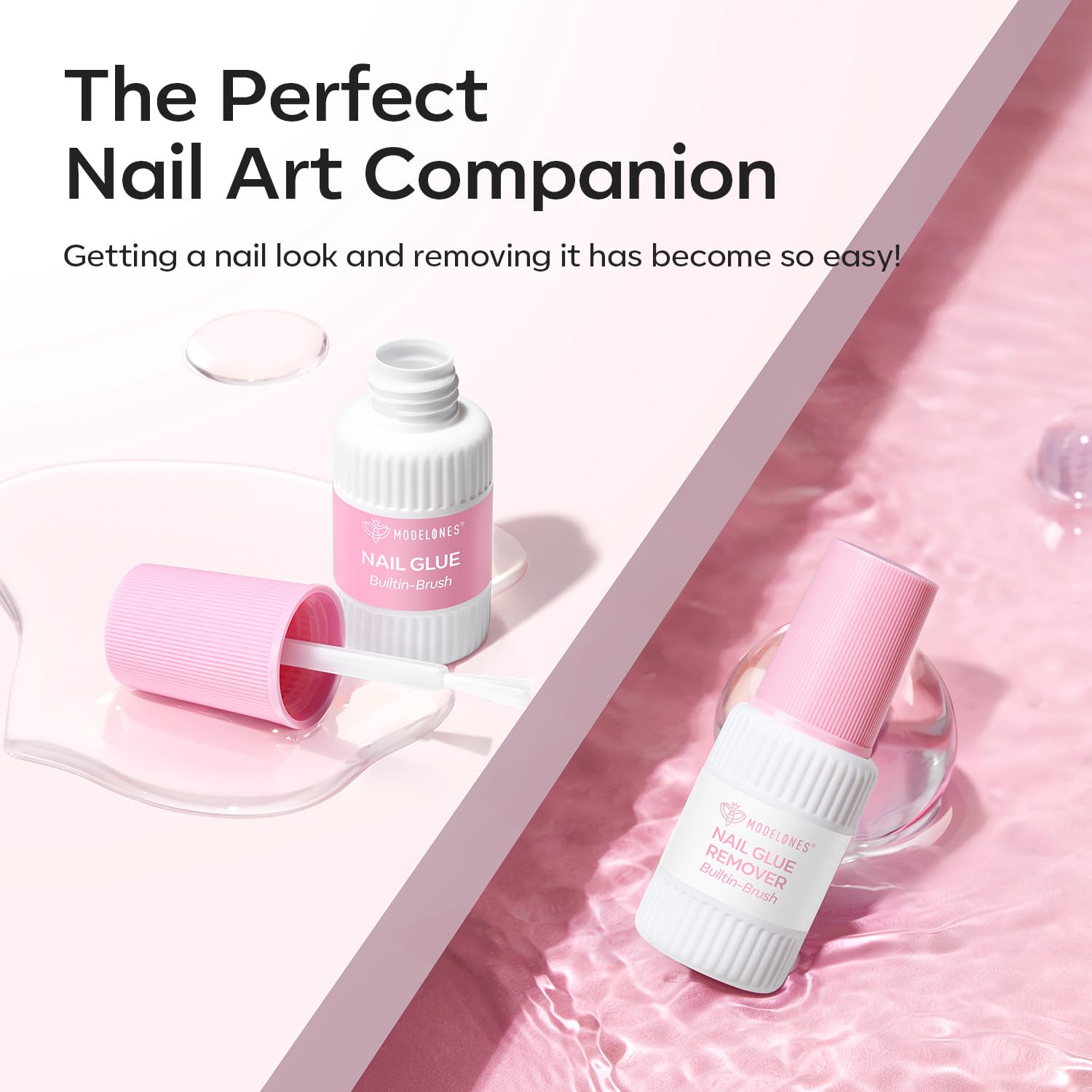 modelones nail glue remover kit for gentle removal