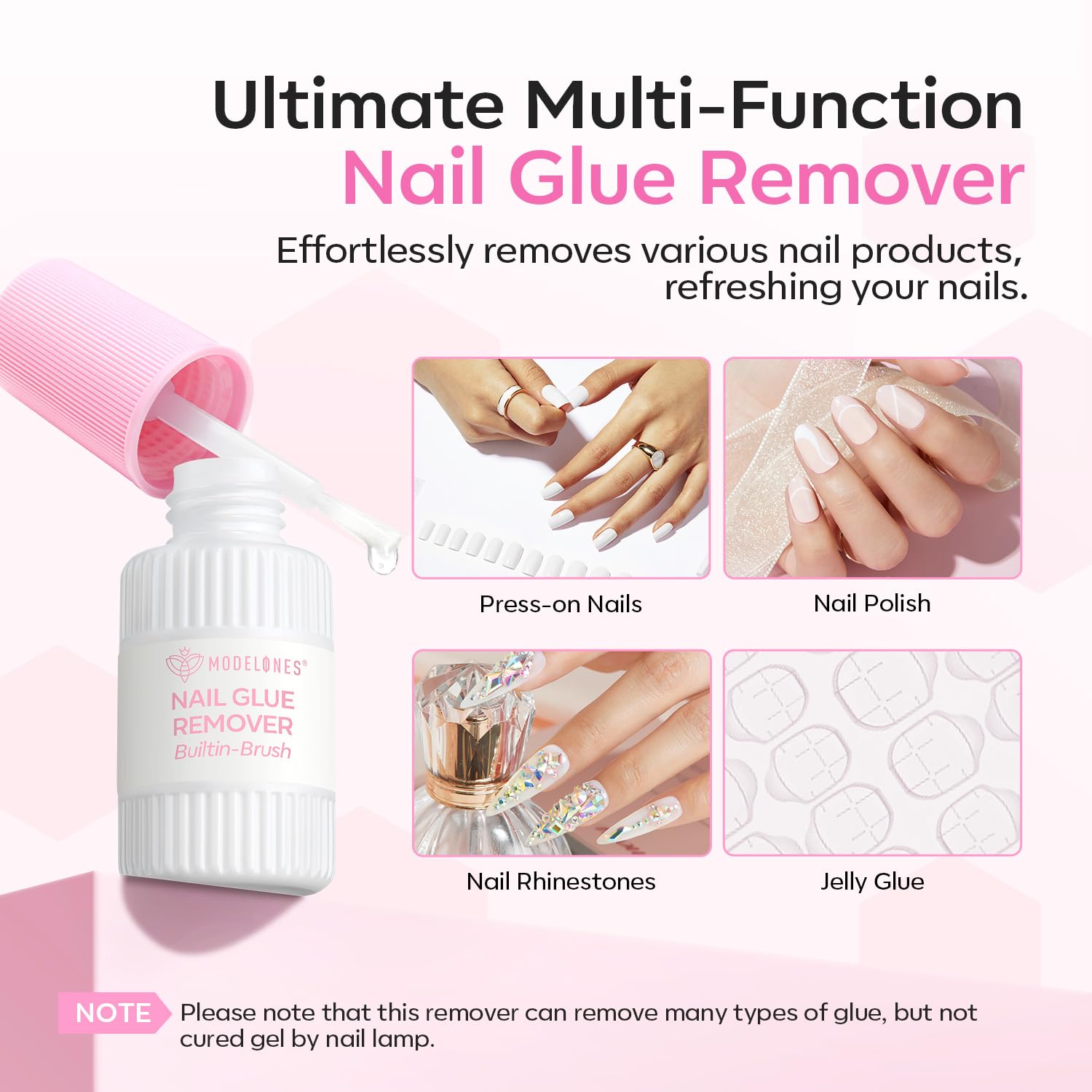 modelones 10ml nail glue remover bottle