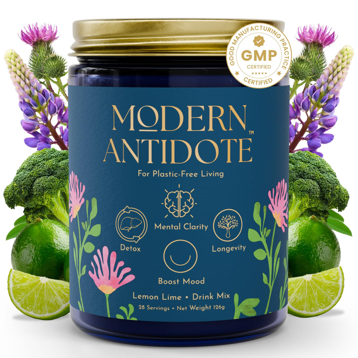 Modern Antidote Liver Cleanse Detox bottle label
