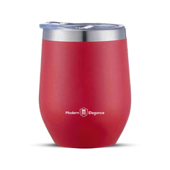 Modern Elegance Christmas Tumbler 12oz red with straw