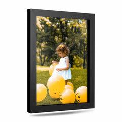 Modern Memory Design 7x8 black picture frame solid pine wood