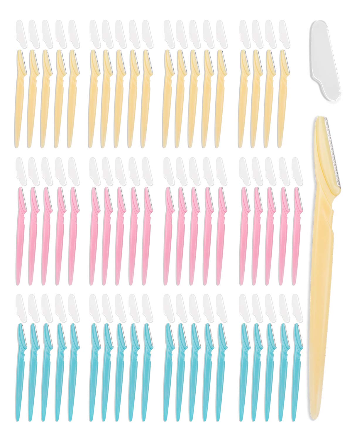 MoHern Dermaplane Razor packaging with 60 Pcs