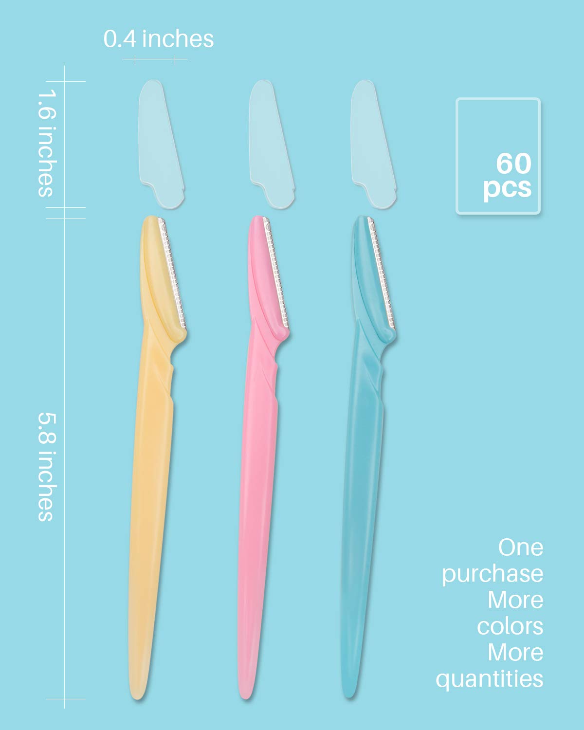 MoHern Dermaplane Razor 60 Pcs face razors close up