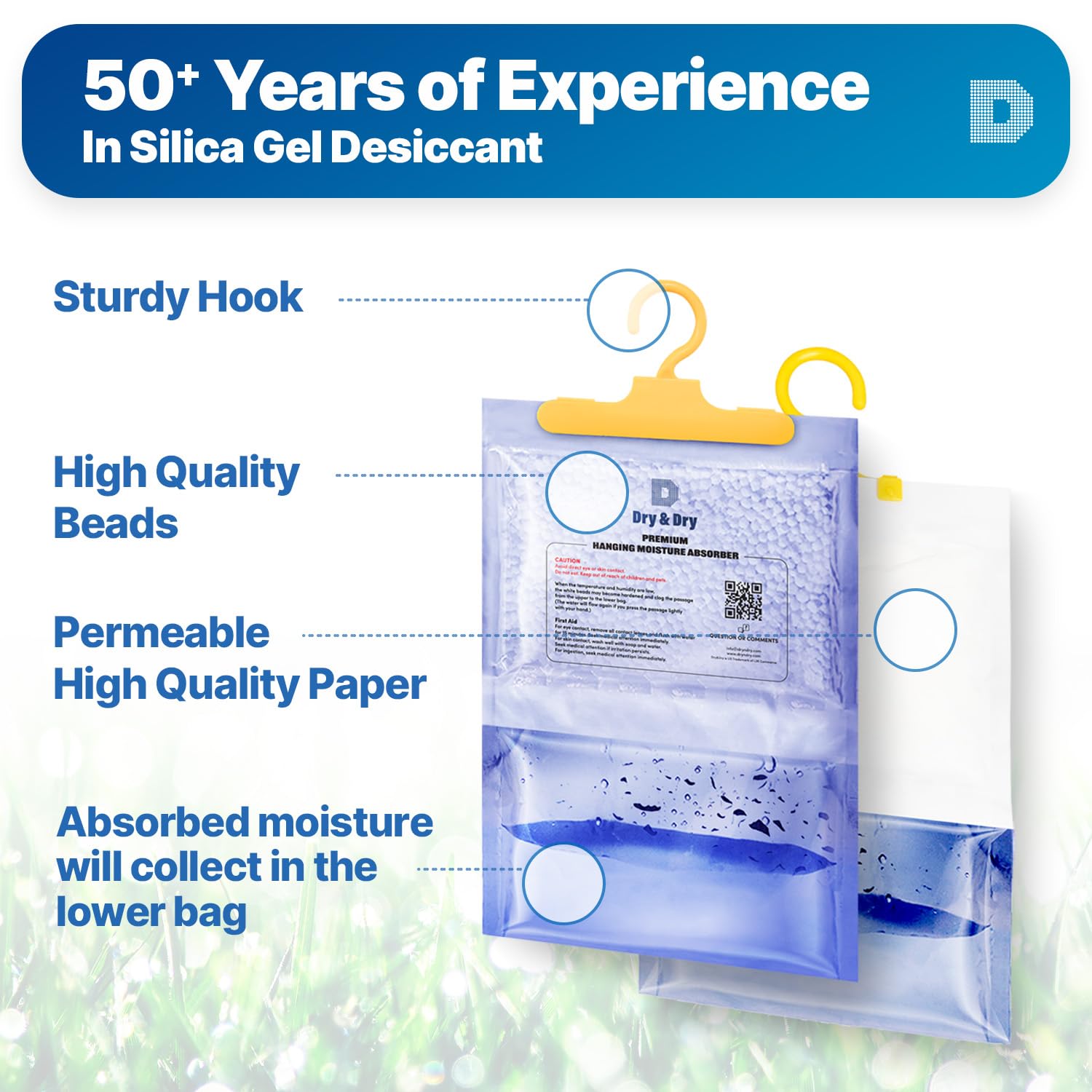 Home moisture absorbers to control humidity without toxic fumes