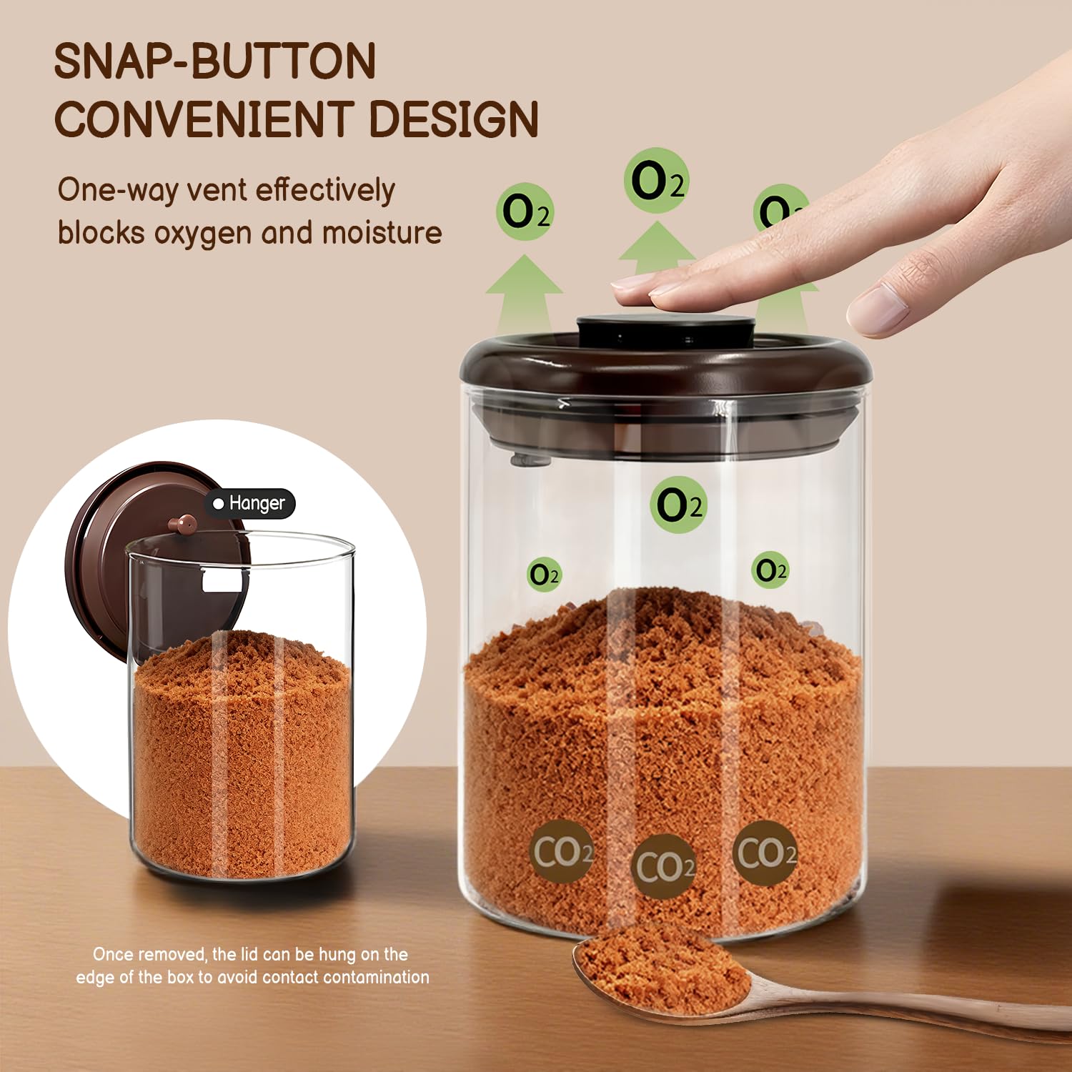 Jar lid with airtight moisture seal