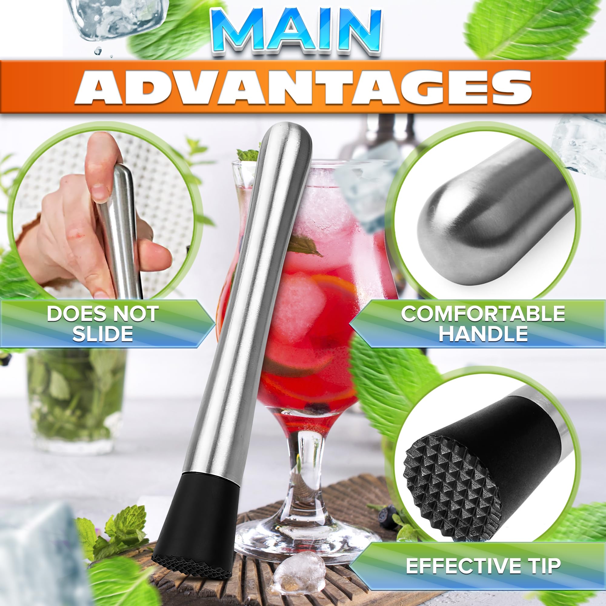mojito muddler lemon muddler kit