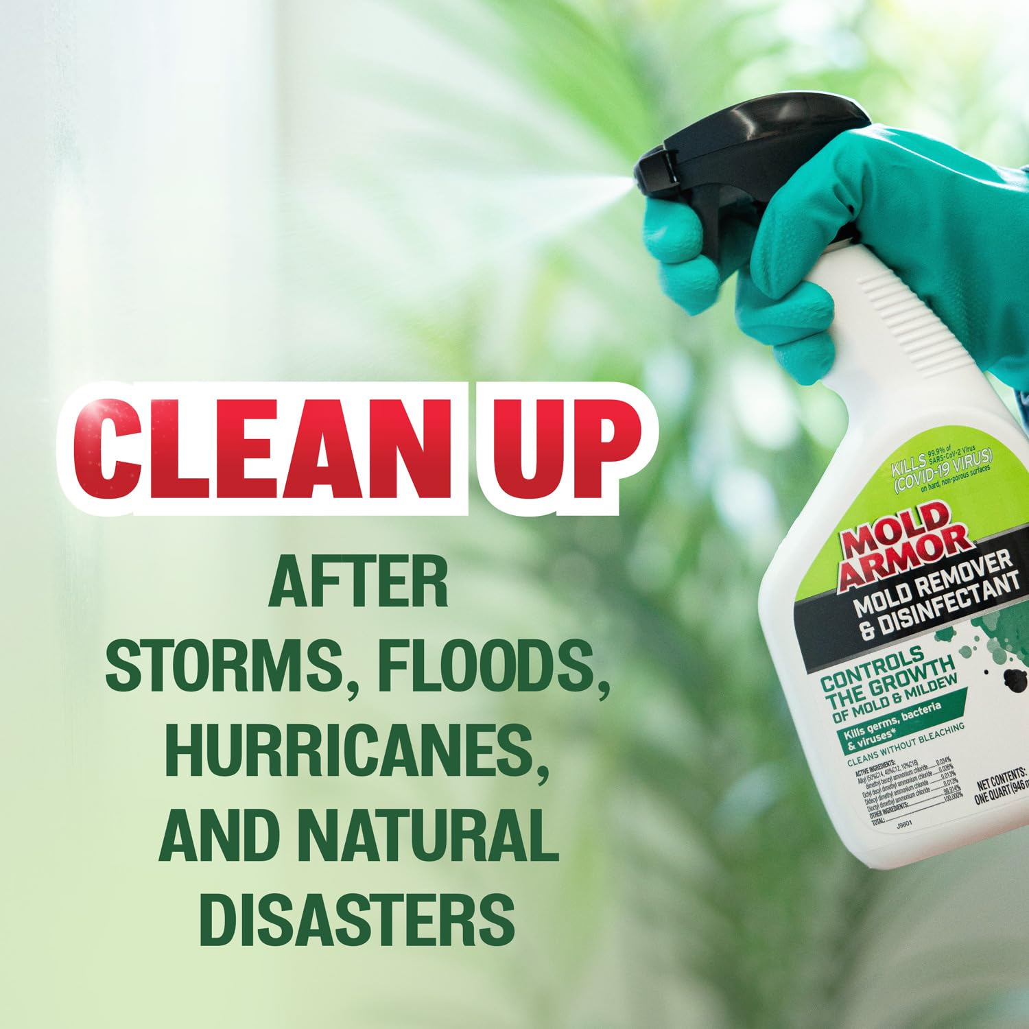 Ready-to-use disinfectant cleaner for mold control from Mold Armor