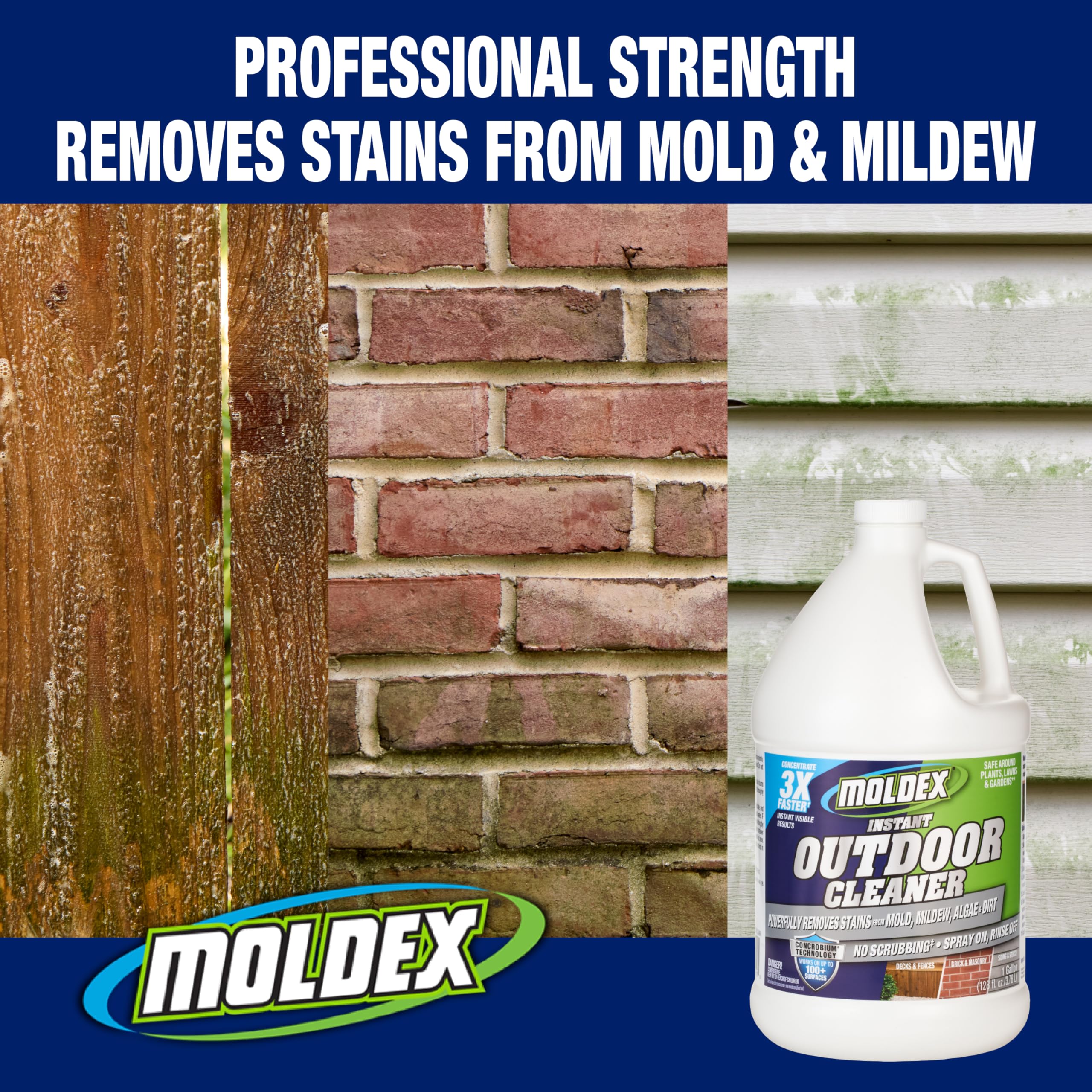 Outdoor cleaner concentrate Moldex 1 gallon container