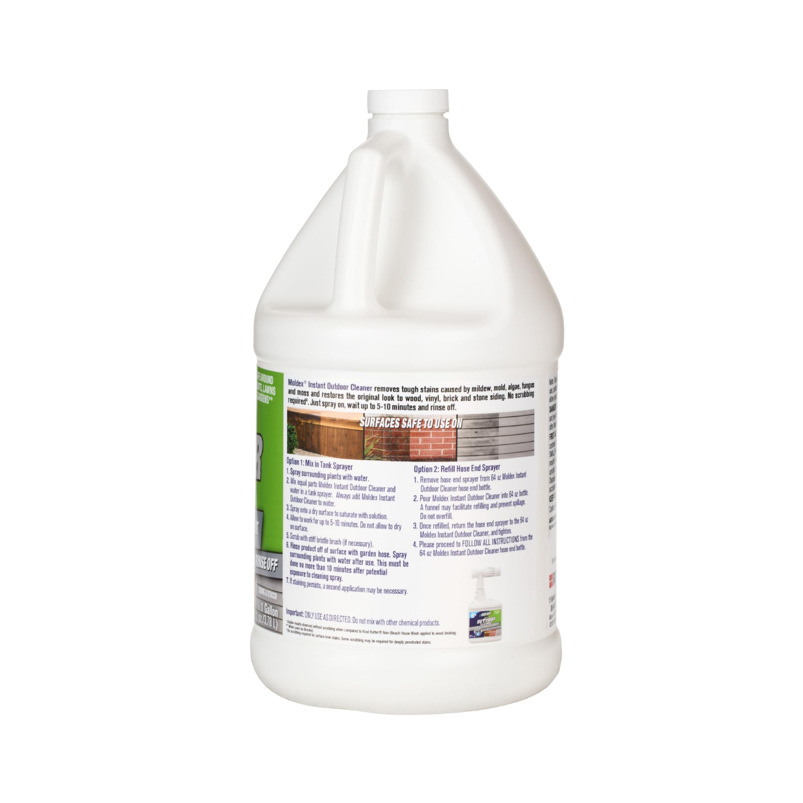 Moldex Instant Outdoor Cleaner Concentrate Bleach 1 gallon packaging